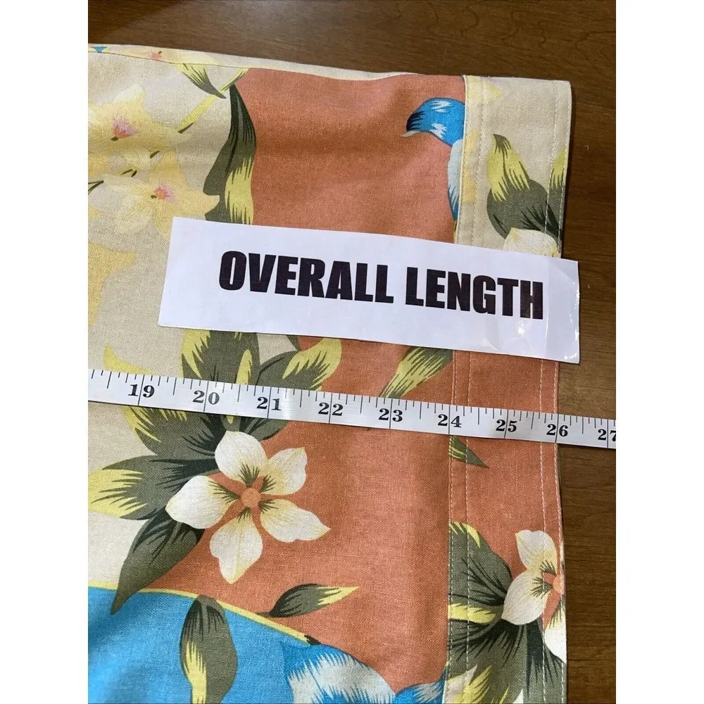 National‎ Jacket Women 1X Hawaiian Floral Tropical 100% Silk Lightweight Lined